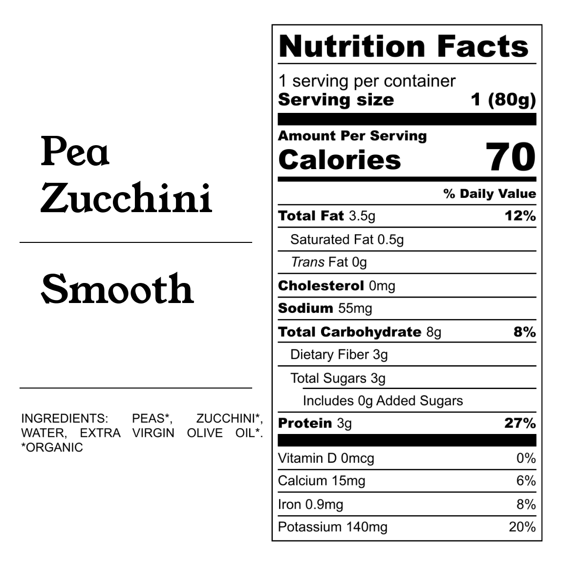 Pea & Zucchini Purée