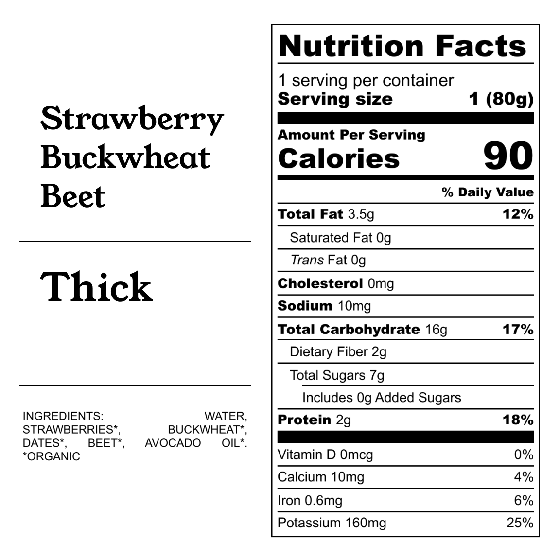 Strawberry, Buckwheat & Beet Purée