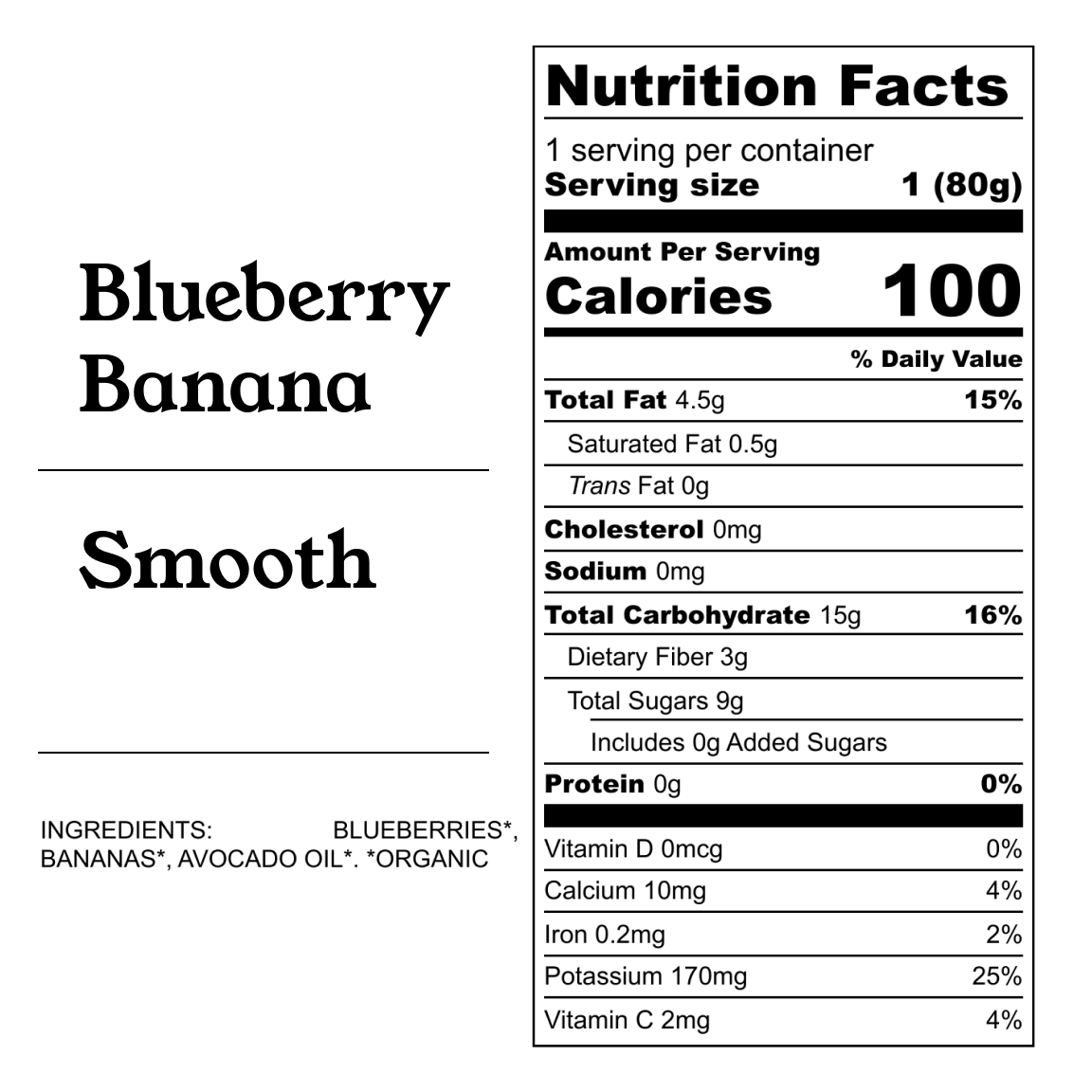 Blueberry & Banana Purée