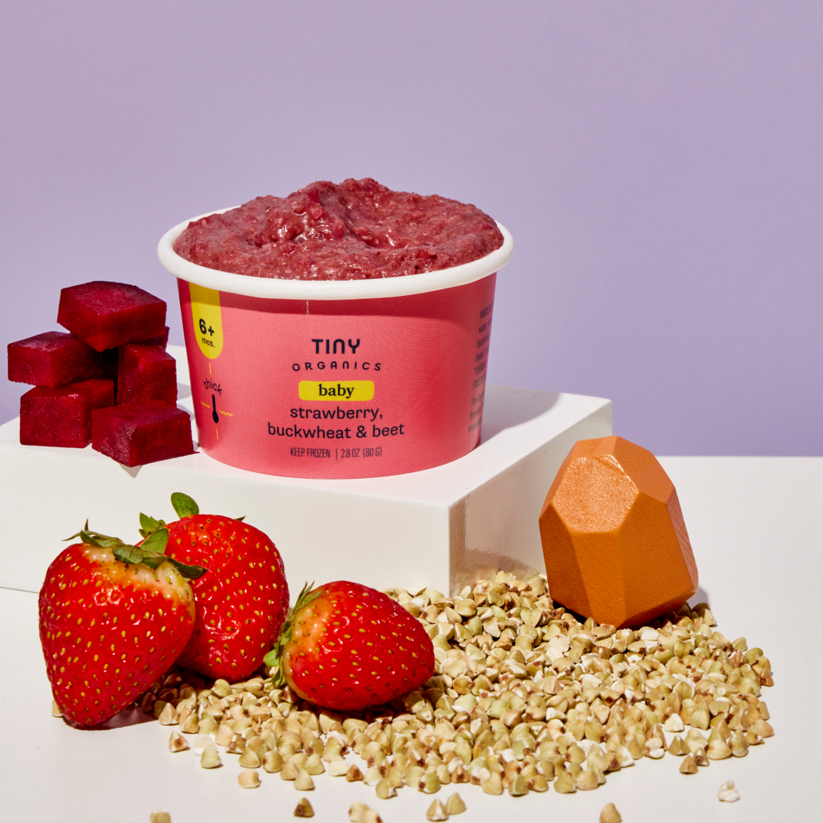 Strawberry, Buckwheat & Beet Purée