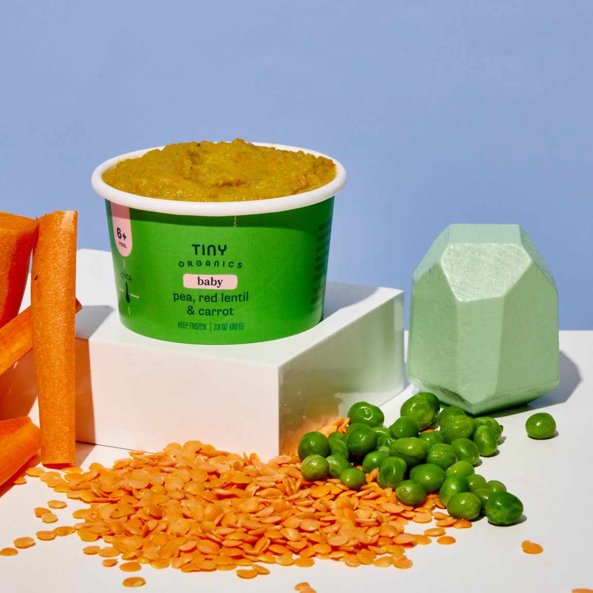 Pea, Red Lentil & Carrot Purée