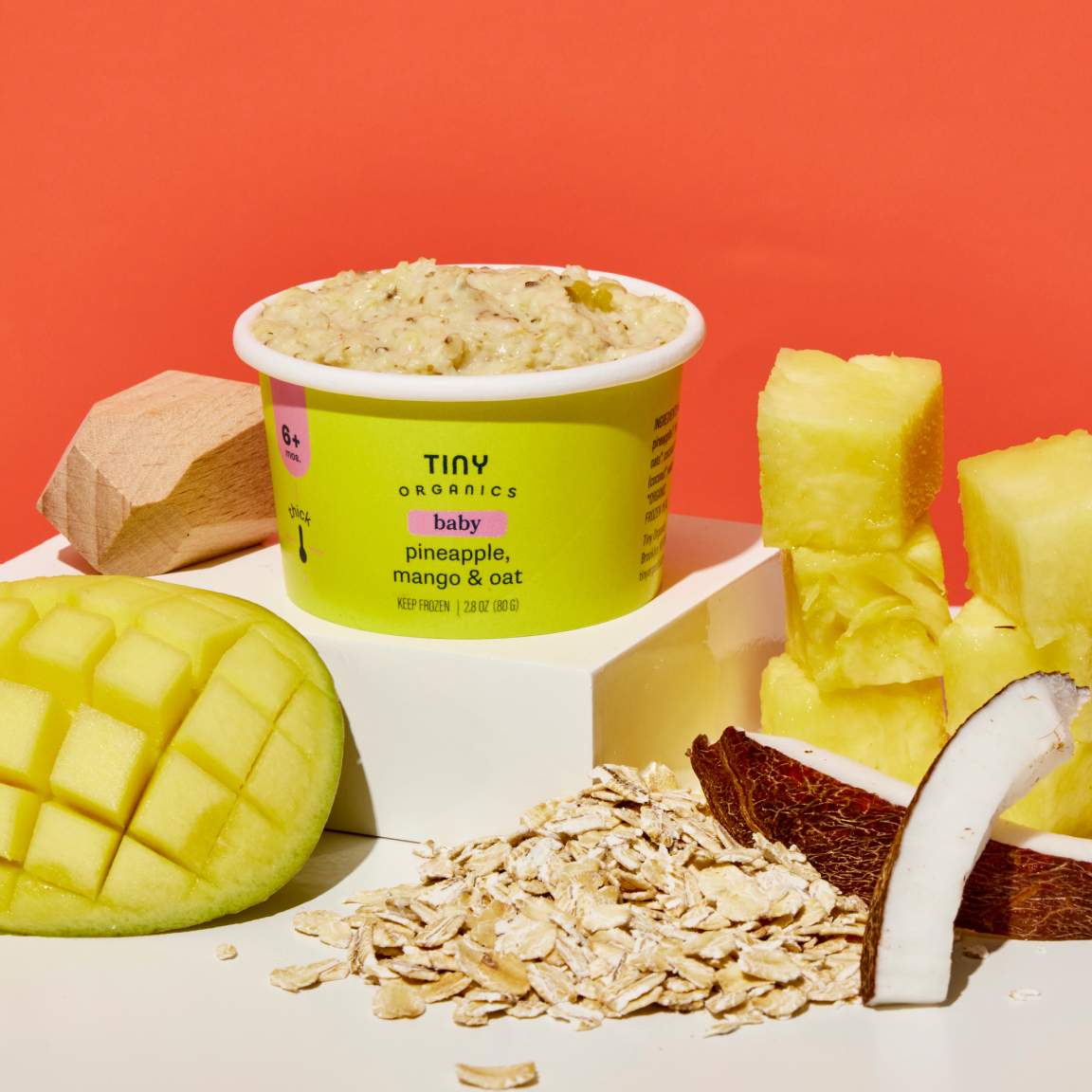 Pineapple, Mango & Oat Purée